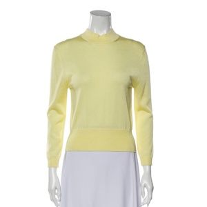 TIBI Mock Neck Long Sleeve Sweatshirt Sweater L
